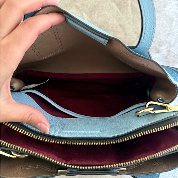 Marc Jacobs The Editor Leather Shoulder Bag in Misty Blue - Picture 10 of 11